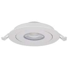 Load image into Gallery viewer, 9 Watt; CCT Selectable; LED Direct Wire Downlight; Gimbaled; 4 Inch Round; Remote Driver; White