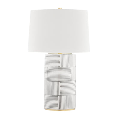 Hudson Valley - L1376-AGB/ST - One Light Table Lamp - Borneo