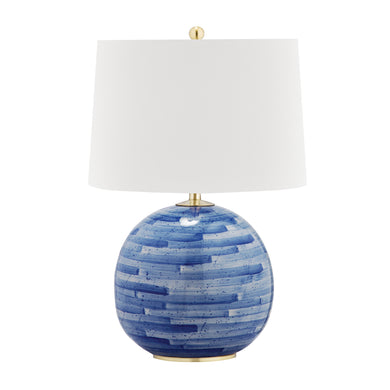 Hudson Valley - L1380-AGB/BL - One Light Table Lamp - Laurel