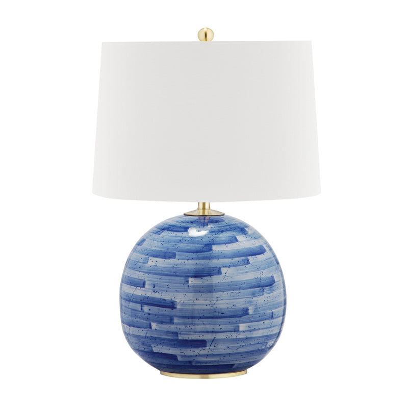 Hudson Valley - L1380-AGB/BL - One Light Table Lamp - Laurel