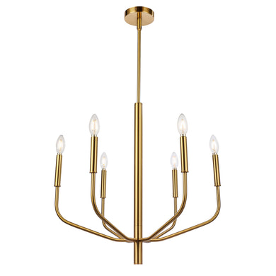 Dainolite Ltd - ELN-246C-AGB - Six Light Chandelier - Eleanor