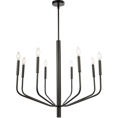 Dainolite Ltd - ELN-328C-MB - Eight Light Chandelier - Eleanor