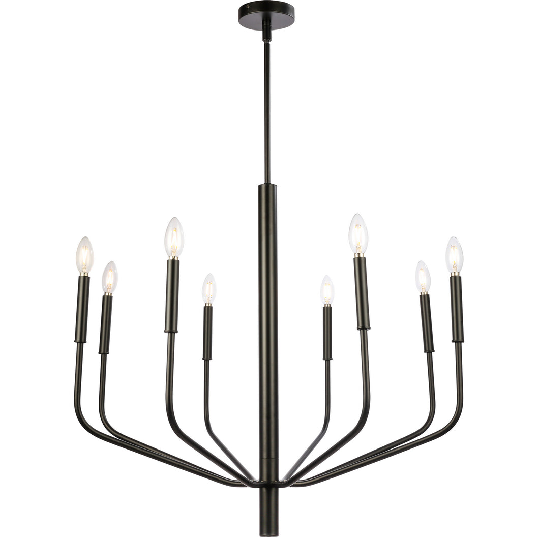 Dainolite Ltd - ELN-328C-MB - Eight Light Chandelier - Eleanor