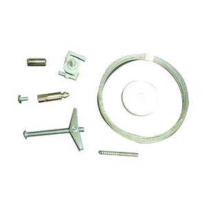 Nora Lighting - NT-355/8 - Aircraft Cable Suspension Kit, 8`, 1 Or 2 Circuit Track - 1-Circuit Track