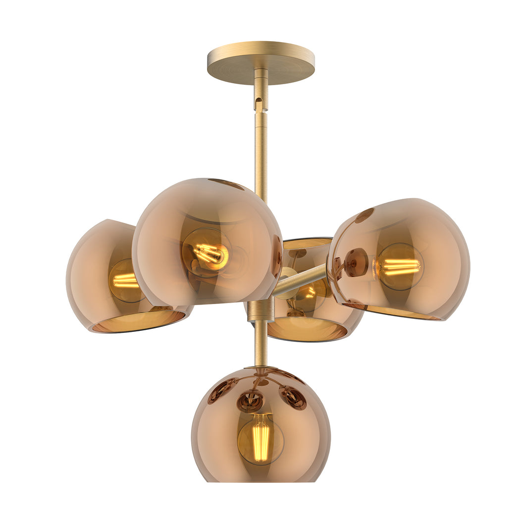 Alora - CH548518BGCP - Five Light Chandelier - Willow