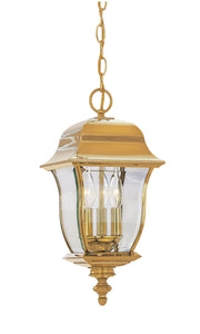 Designers Fountain - 1554-PVD-PB - Three Light Hanging Lantern - Gladiator