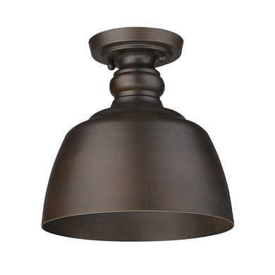 Golden - 0316-FM RBZ - One Light Flush Mount - Holmes