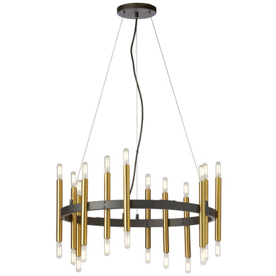 Dainolite Ltd - DER-2424C-MB-AGB - 24 Light Chandelier - Derry