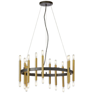 Dainolite Ltd - DER-2424C-MB-AGB - 24 Light Chandelier - Derry