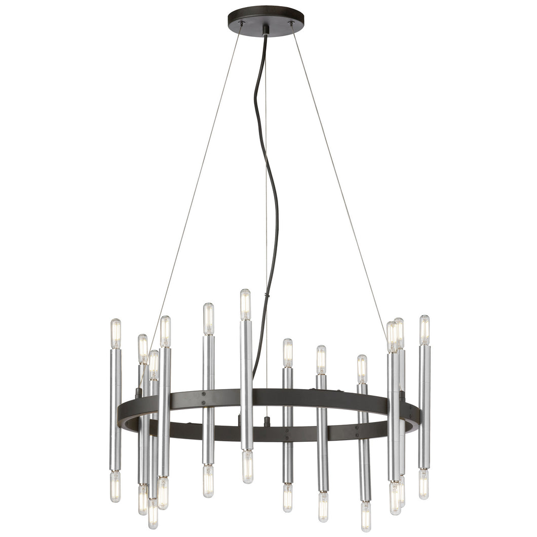 Dainolite Ltd - DER-2424C-MB-PC - 24 Light Chandelier - Derry