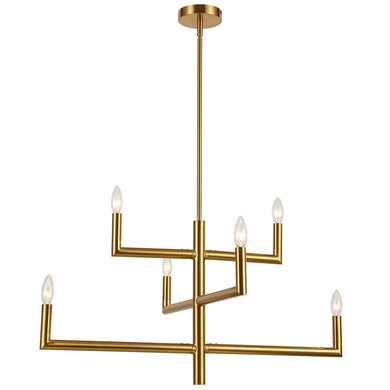 Dainolite Ltd - NOR-326C-AGB - Six Light Chandelier - Nora