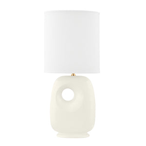 Hudson Valley - L1506-AGB/CSI - One Light Table Lamp - Harbor Park