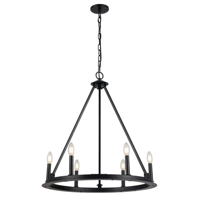 Dainolite Ltd - CLB-266C-MB - Six Light Chandelier - Colby