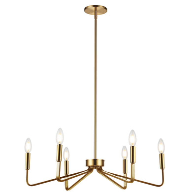 Dainolite Ltd - CLN-266C-AGB - Six Light Chandelier - Clayton