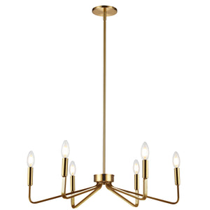 Dainolite Ltd - CLN-266C-AGB - Six Light Chandelier - Clayton