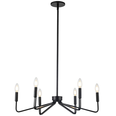 Dainolite Ltd - CLN-266C-MB - Six Light Chandelier - Clayton