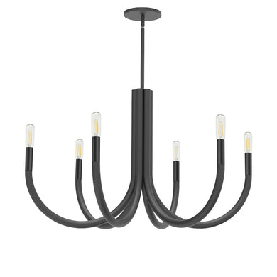 Dainolite Ltd - WAN-286C-MB - Six Light Chandelier - Wand