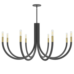 Dainolite Ltd - WAN-388C-MB-AGB - Eight Light Chandelier - Wand