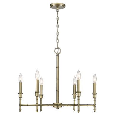 Golden - 8207-6 WG - Six Light Chandelier - Cambay