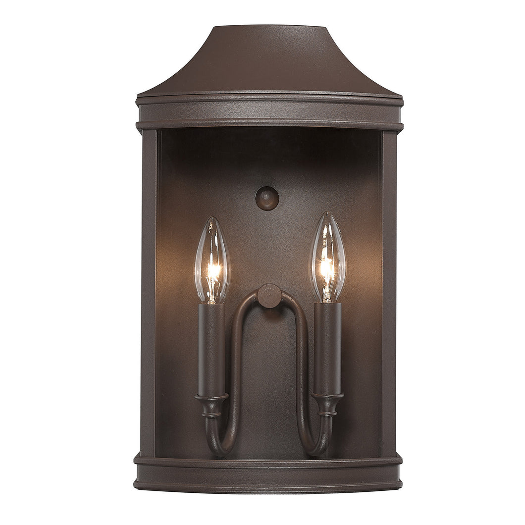Golden - 4308-OWM TBZ - Two Light Outdoor Wall Sconce - Cohen TBZ