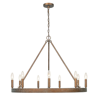 Golden - 7412-9 CP - Nine Light Chandelier - Carraway