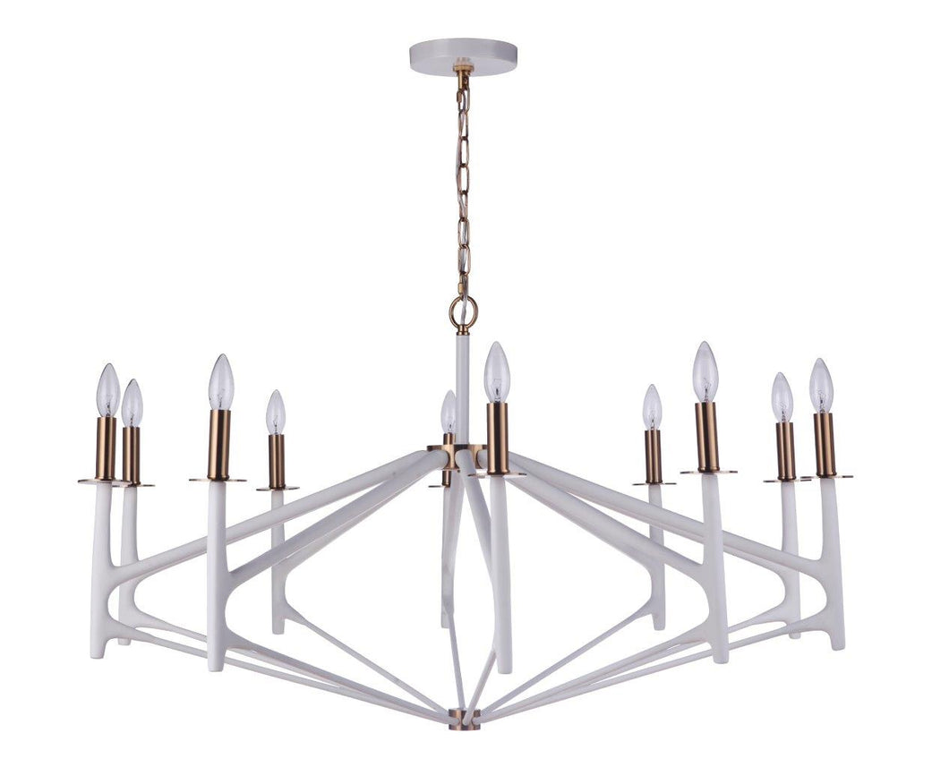 Craftmade - 55510-MWWSB - Ten Light Chandelier - The Reserve