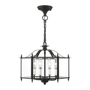 Livex Lighting - 4398-04 - Four Light Convertible Pendant / Semi-Flush - Livingston