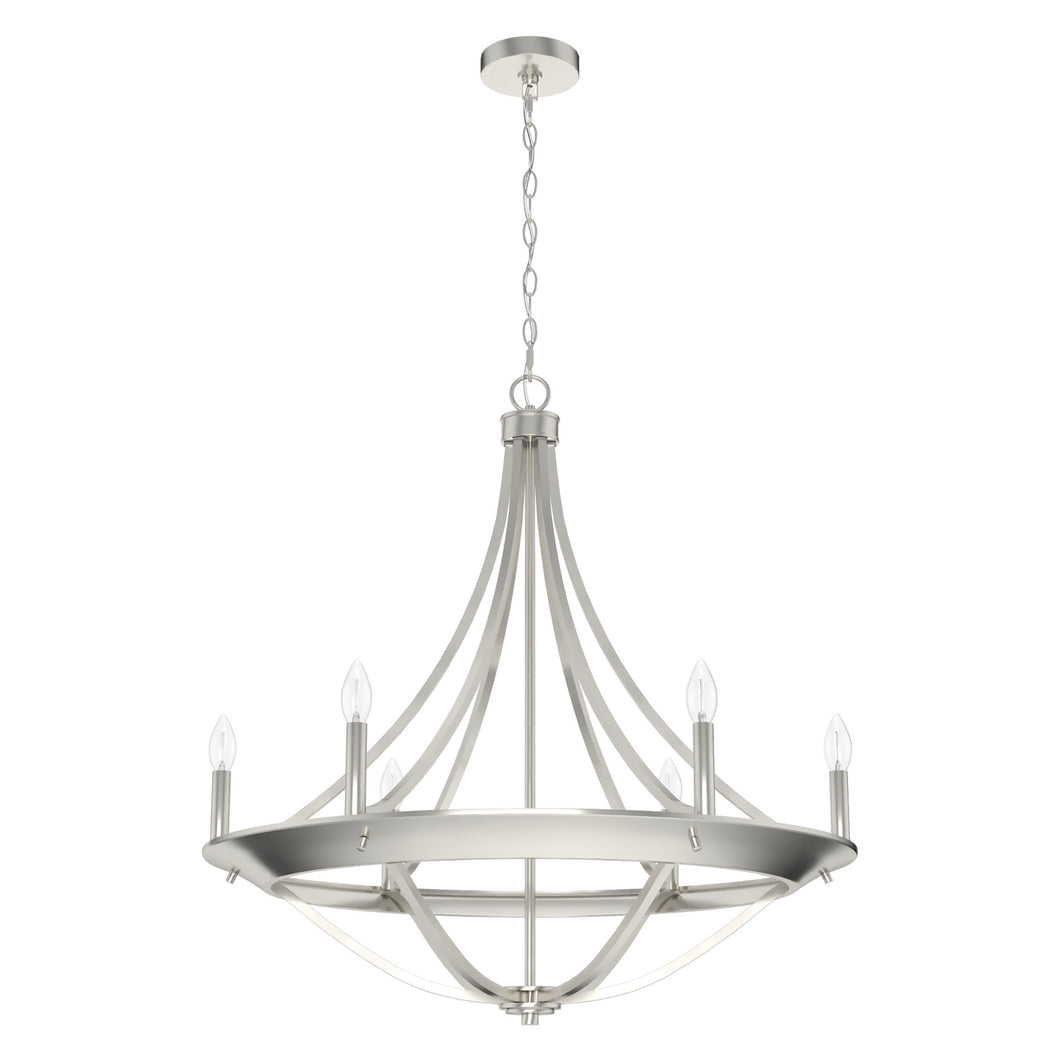 Hunter - 19415 - Six Light Chandelier - Perch Point