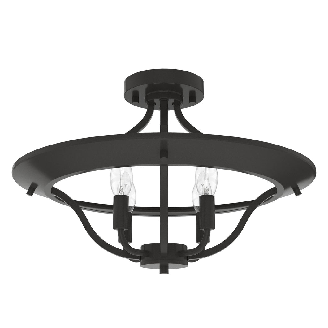 Hunter - 19422 - Four Light Semi Flush Mount - Perch Point