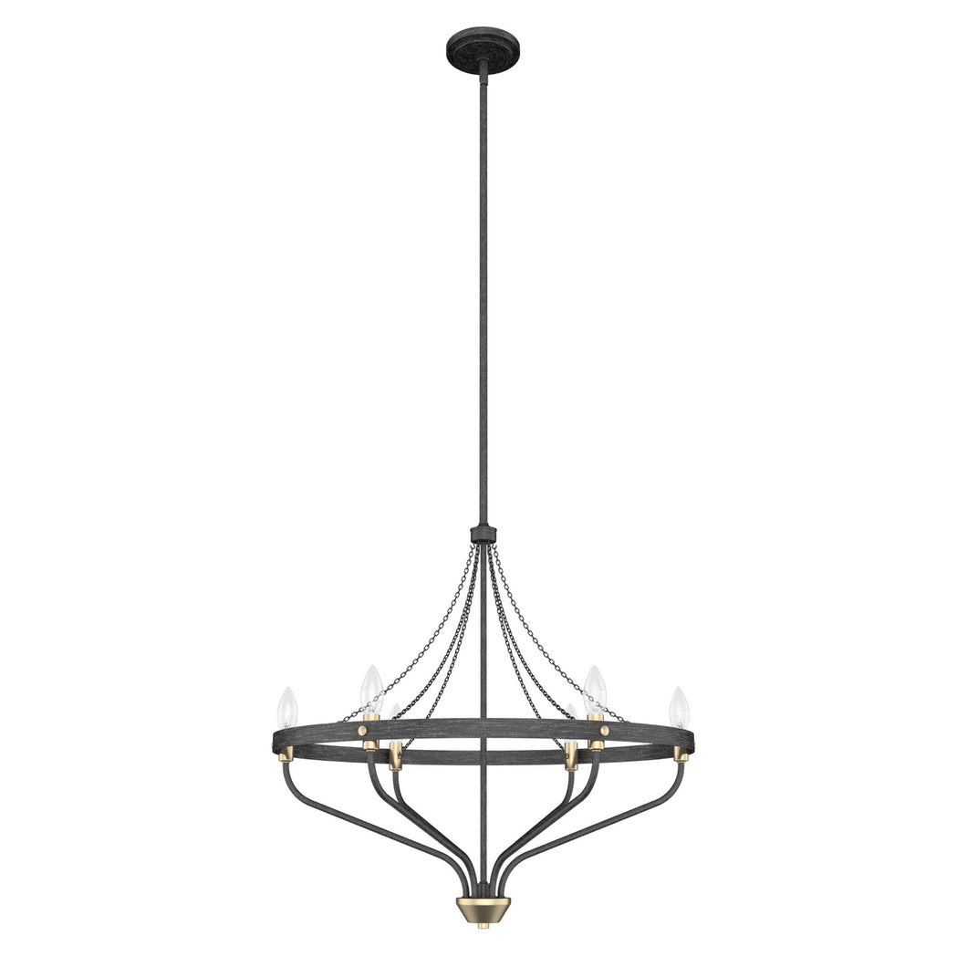 Hunter - 19796 - Six Light Chandelier - Merlin