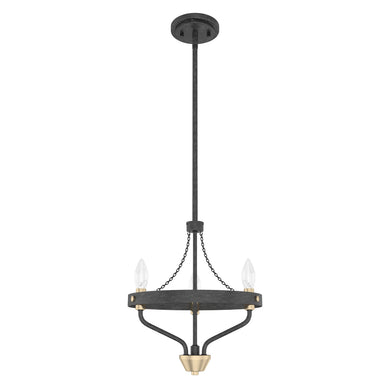 Hunter - 19803 - Three Light Chandelier - Merlin