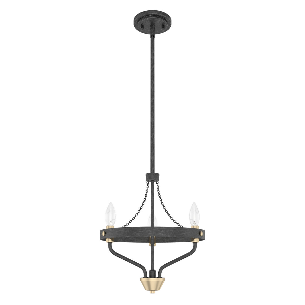 Hunter - 19803 - Three Light Chandelier - Merlin