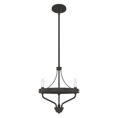 Hunter - 19804 - Three Light Chandelier - Merlin