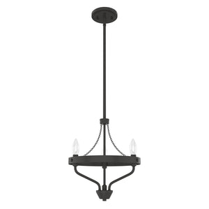 Hunter - 19804 - Three Light Chandelier - Merlin