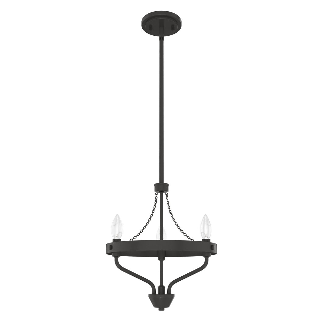 Hunter - 19804 - Three Light Chandelier - Merlin