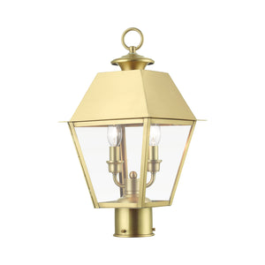 Livex Lighting - 27216-08 - Two Light Outdoor Post Top Lantern - Wentworth