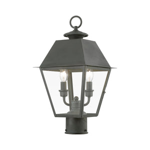 Livex Lighting - 27216-61 - Two Light Outdoor Post Top Lantern - Wentworth