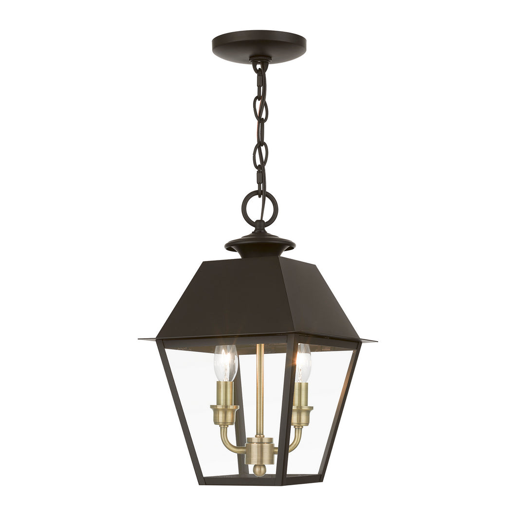 Livex Lighting - 27217-07 - Two Light Outdoor Pendant - Wentworth