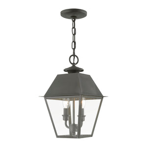 Livex Lighting - 27217-61 - Two Light Outdoor Pendant - Wentworth