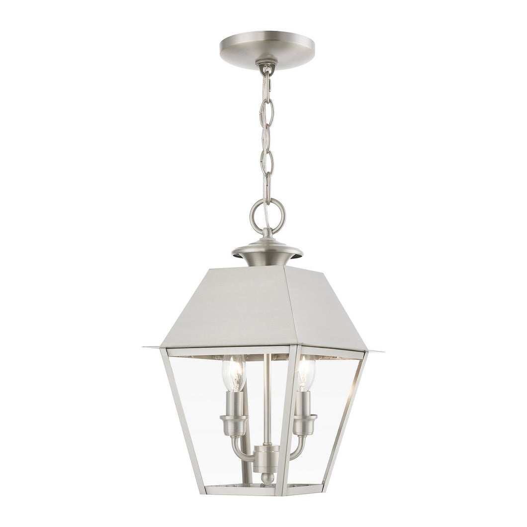 Livex Lighting - 27217-91 - Two Light Outdoor Pendant - Wentworth