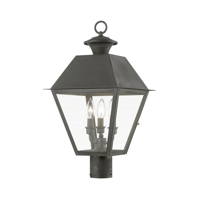 Livex Lighting - 27219-61 - Three Light Outdoor Post Top Lantern - Wentworth