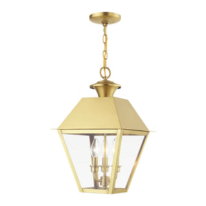 Livex Lighting - 27220-08 - Three Light Outdoor Pendant - Wentworth