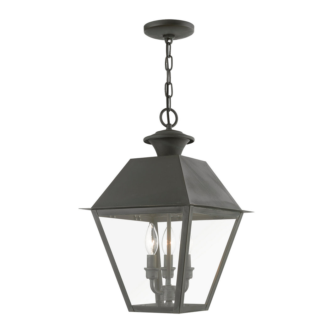 Livex Lighting - 27220-61 - Three Light Outdoor Pendant - Wentworth