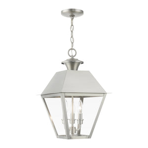 Livex Lighting - 27220-91 - Three Light Outdoor Pendant - Wentworth