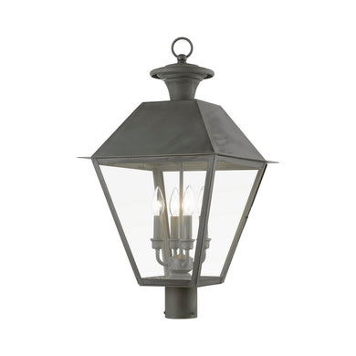 Livex Lighting - 27223-61 - Four Light Outdoor Post Top Lantern - Wentworth