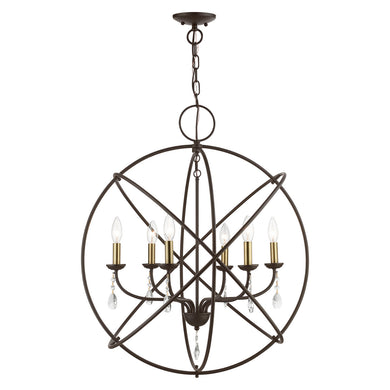 Livex Lighting - 40906-07 - Six Light Pendant Chandelier - Aria