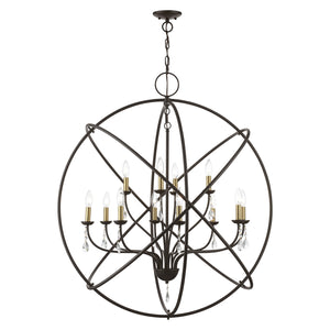 Livex Lighting - 40909-07 - 12 Light Foyer Chandelier - Aria