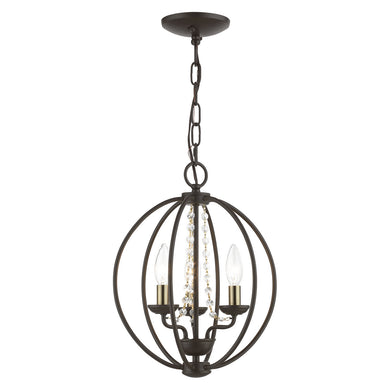 Livex Lighting - 40913-07 - Three Light Convertible Mini Chandelier/ Semi-Flush - Arabella