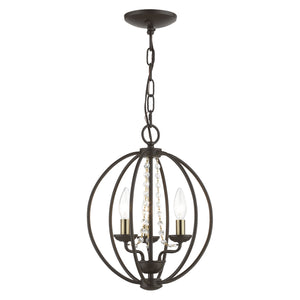 Livex Lighting - 40913-07 - Three Light Convertible Mini Chandelier/ Semi-Flush - Arabella