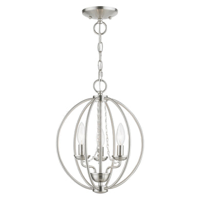 Livex Lighting - 40913-91 - Three Light Convertible Mini Chandelier/ Semi-Flush - Arabella